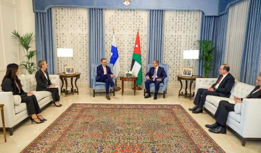 حسان خلال مباحثات مع الرئيس الفنلندي ألكسندر ستوب 20/4/2026 | رئاسة الوزراء