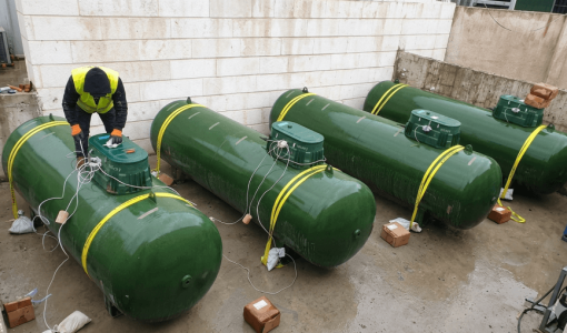 خزانات مخصصة للغاز السائل المركزي