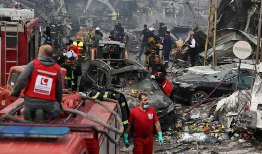 دمار واسع بعد غارات عنيفة شنها جيش الاحتلال الإسرائيلي على لبنان رغم دخول اتفاق وقف إطلاق النار حيز التنفيذ بين إيران والولايات المتحدة 8/4/2026 | رويترز