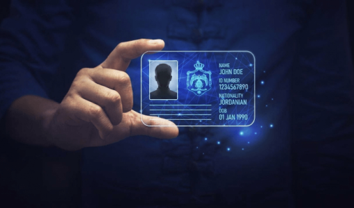 صورة مولدة بالذكاء الاصطناعي تعبر عن الهوية الرقمية