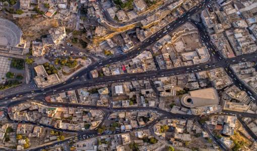 صورة من الجو للعاصمة عمان | أمانة عمان