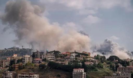 تصاعد الدخان عقب غارة جوية إسرائيلية على مدينة النبطية في لبنان 2/6/2026 | رويترز