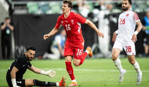 من مباراة المنتخب الأردني وسويسرا 31/5/2026 | وكالة الأنباء الفرنسية