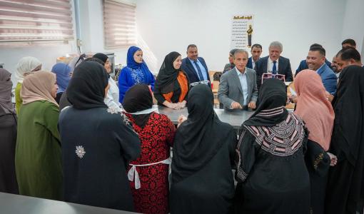 رئيس الوزراء جعفر حسان خلال زيارته لمعهد تدريب مهني الرمثا 21/7/2026 | رئاسة الوزراء
