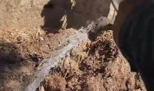 خط مياه مخالف في عين الباشا
