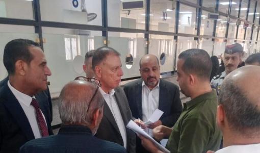 وزير الداخلية مازن الفراية خلال زيارته لمديرية الجنسية وشؤون الأجانب والاستثمار 29/7/2026 | وزارة الداخلية