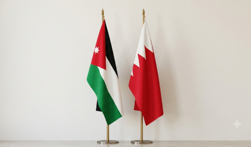 صورة لعلمي الأردن والبحرين مولدة بالذكاء الاصطناعي