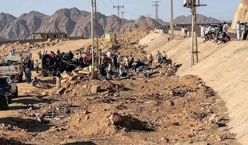 من موقع الحادث في جنوب سيناء