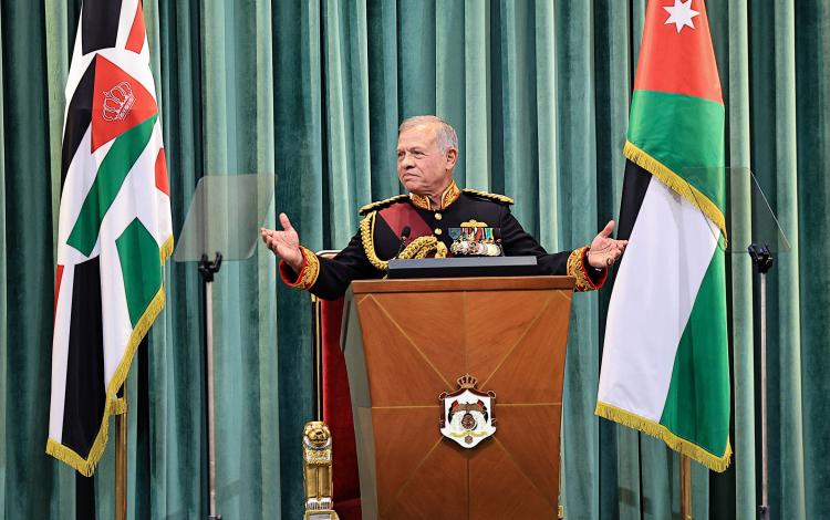 الملك عبدالله الثاني الملك عبدالله الثاني يفتتح الدورة العادية الثانية لمجلس الأمة العشرين 26/10/2025 | المصدر: الديوان الملكي الهاشمي