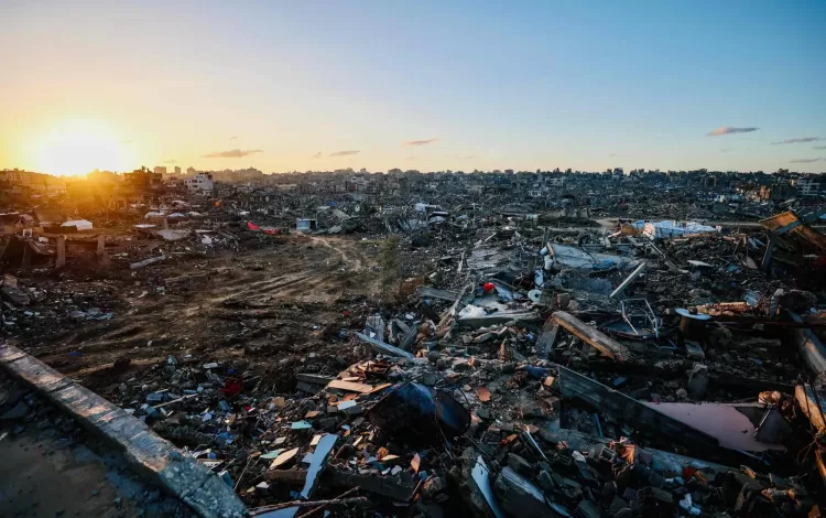 آثار الدمار في مدينة جباليا شمال قطاع غزة 25/11/2025 | وكالة الأنباء الفرنسية