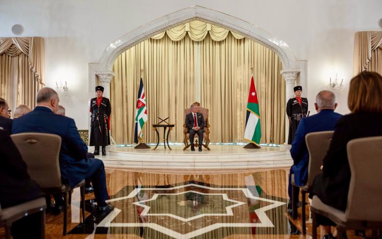 الملك عبدالله الثاني خلال الاستماع لرد مجلس الأمة على خطاب العرش 5/11/2025 | الديوان الملكي الهاشمي