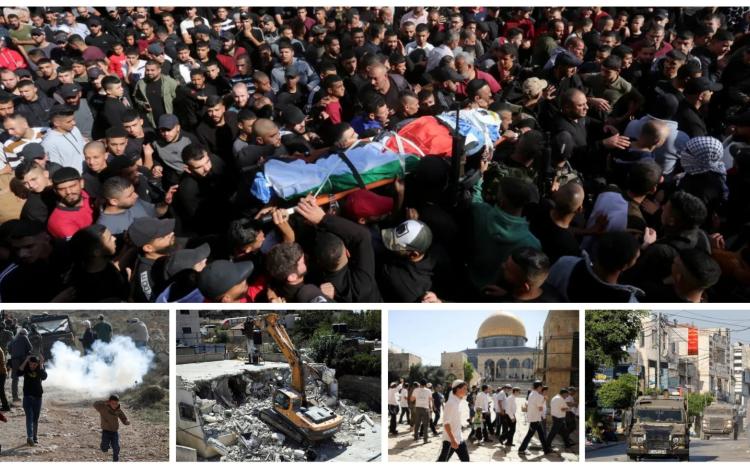 مجموعة صور تظهر أحداثًا من الضفة الغربية خلال عام 2025