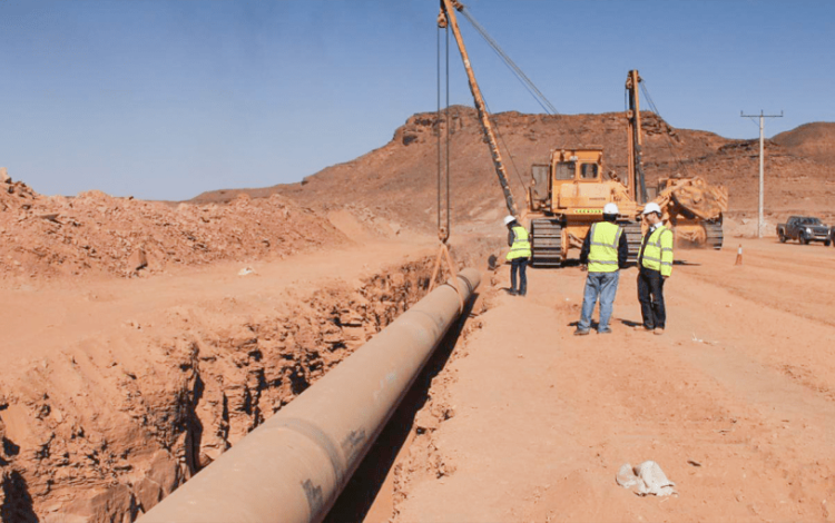 جزء من خط مياه الديسي