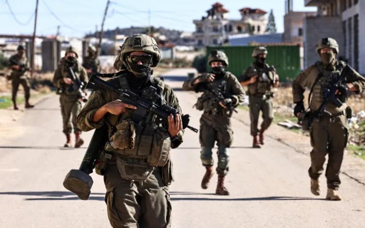 جنود الاحتلال خلال انتشار بشوارع طوباس قبل أيام | وكالة الأنباء الفرنسية