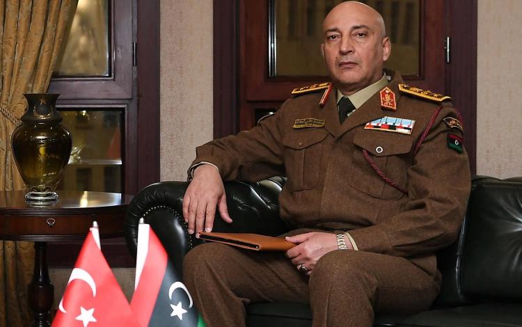 رئيس الأركان الليبي محمد علي الحداد | وزارة الدفاع التركية