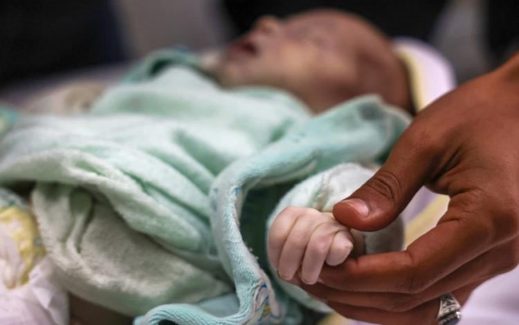 رضيع غزي توفي من البرد القارس | أرشيفية