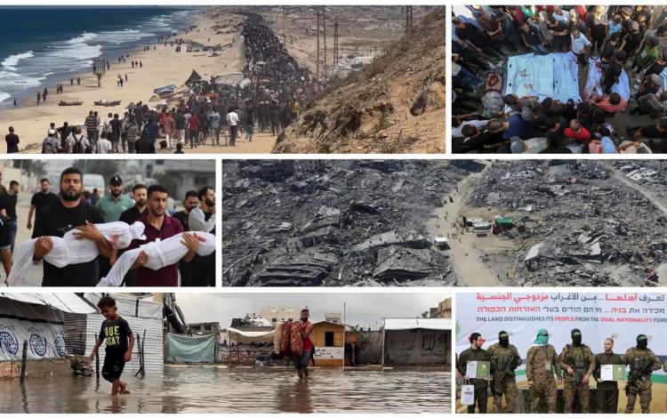 مجموعة صور تظهر أحداثًا من غزة خلال عام 2025