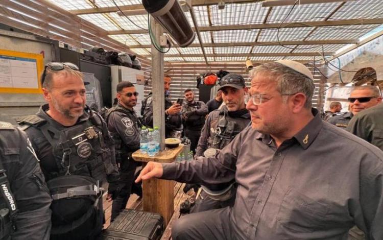 المتطرف بن غفير يقتحم المسجد الأقصى/ القدس المحتلة 20/2/2026 | منصة إكس