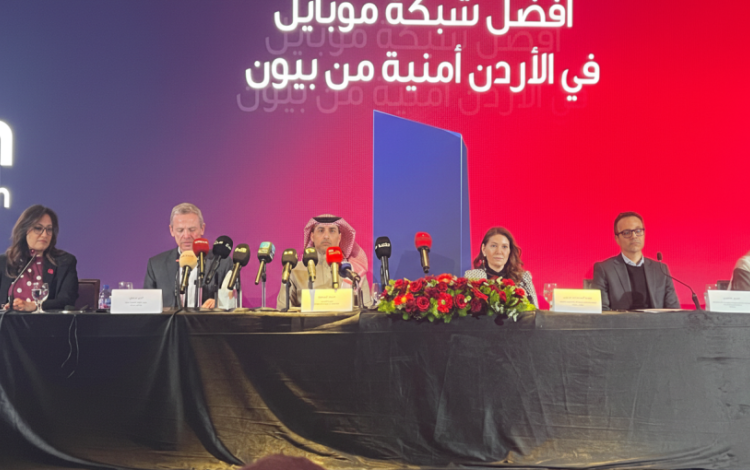 من مؤتمر إعلان شركة أمنية كأفضل شبكة هاتف في الأردن للربعين الثالث والرابع من عام 2025، عمان 3/2/2026 | حسنى