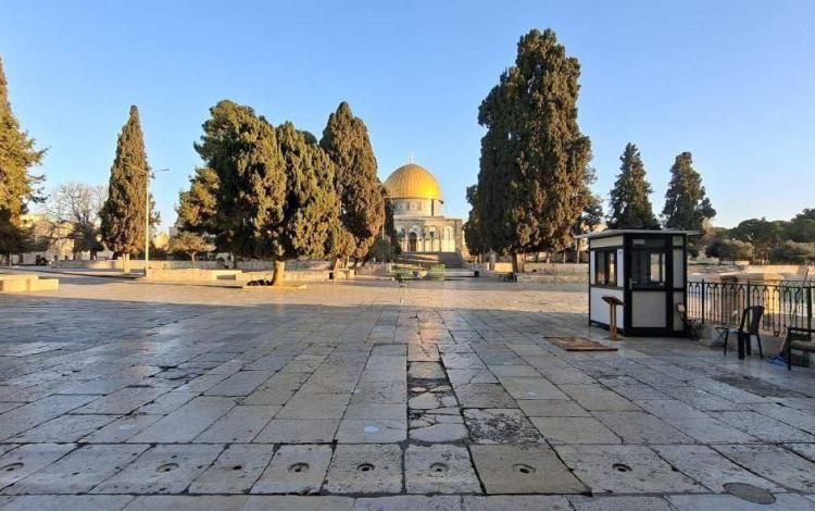ساحات المسجد الأقصى وهي فارغة لليوم الرابع 3/3/2026 | فلسطين بوست