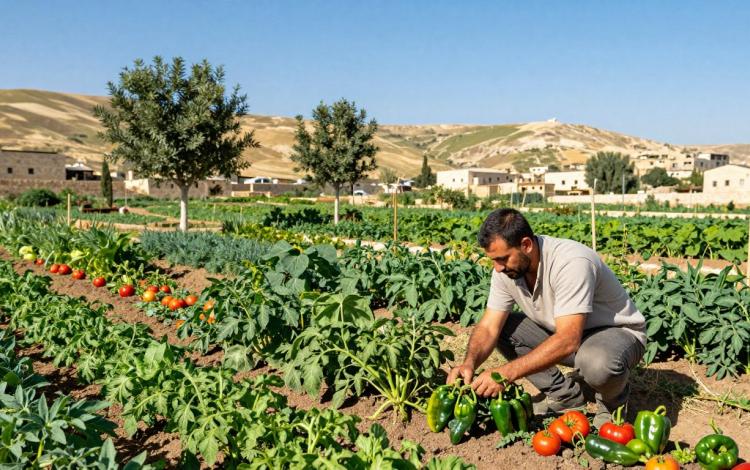 عامل في مزرعة