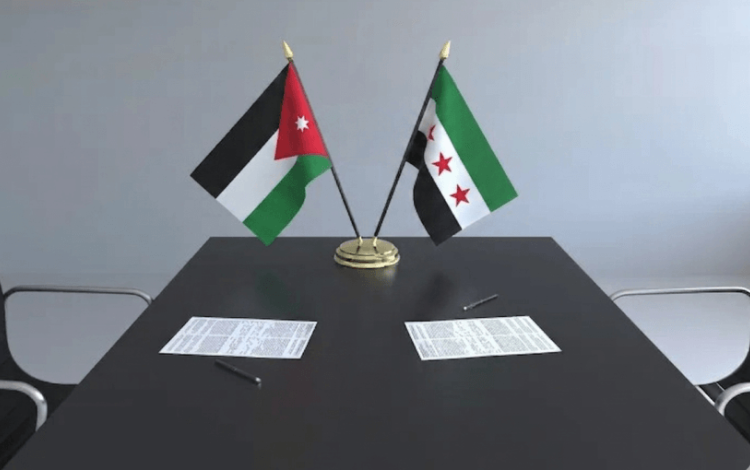 علم الأردن وعلم سوريا