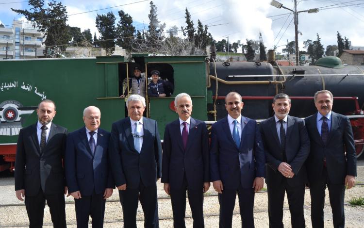 مؤسسة الخط الحديدي الحجازي الأردني تستقبل وزير النقل نضال القطامين ونظيريه السوري يعرب بدر  والتركي عبدالقادر أورال أوغلو 7/4/2026 | مؤسسة الخط الحديدي الحجازي الأردني
