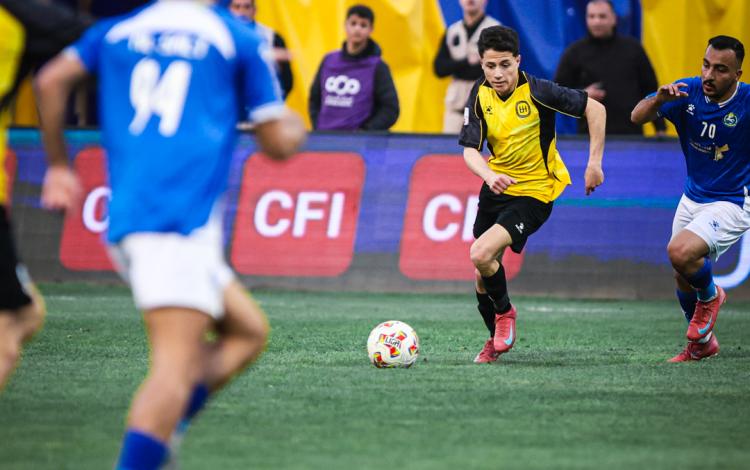 من مباراة الحسين إربد مع السلط 4/4/2026