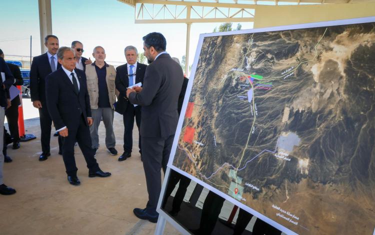 جانب من زيارة رئيس الوزراء جعفر حسان منطقة معان التنموية 31/5/2026 | رئاسة الوزراء