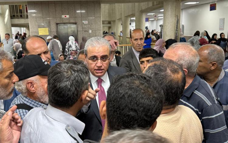 جانب من زيارة وزير الصحة إبراهيم البدور إلى مستشفى الأمير حمزة 14/5/2026 | وزارة الصحة