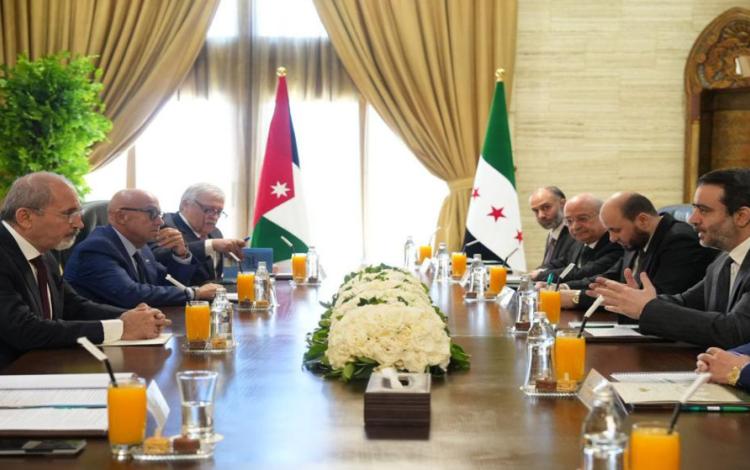 جانب من اجتماع الوفد الوزاري الأردني مع نظرائهم السوريين ، دمشق 14/6/2026 | وزارة الخارجية