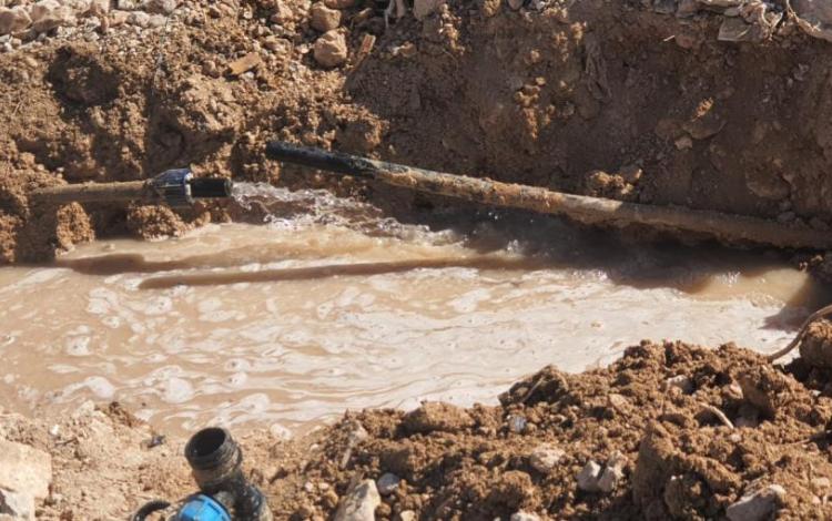 صورة تعبيرية لخط مياه مكسور | وزارة المياه والري