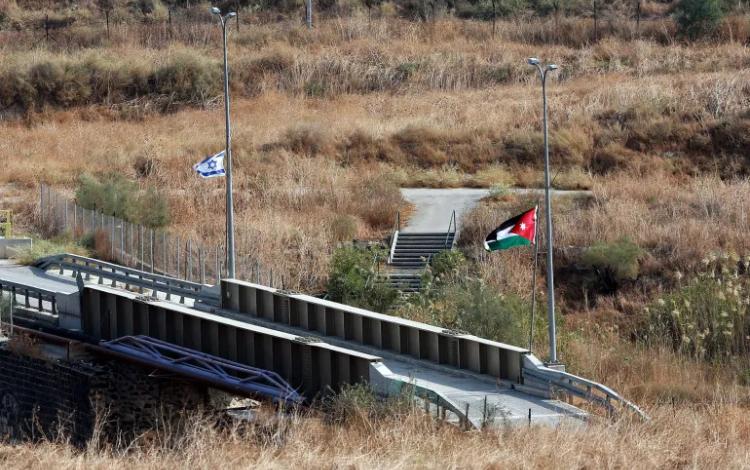 من المنطقة الحدودية بين الأردن والأراضي الفلسطينية المحتلة