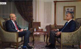 من لقاء رئيس الوزراء بشر الخصاونة على قناة BBC
