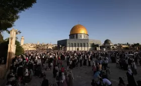 الباحة الخارجية للمسجد الأقصى | المصدر: وكالة الأنباء الفرنسية