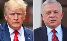 الملك عبد الله الثاني والرئيس الأمريكي دونالد ترامب