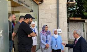وزير الصحة إبراهيم البدور خلال زيارة لمديرية المختبرات 24/6/2026 | وزارة الصحة
