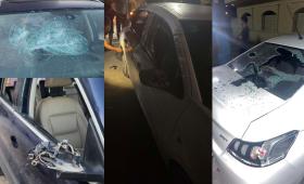 مركبات محطمة جراء اعتداء المستوطنين في نابلس 8/6/2026