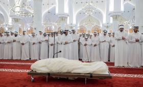 من صلاة الجنازة على  الراحل حمد بن خليفة آل ثاني مسجد الإمام محمد بن عبدالوهاب الدوحة 12/7/2026